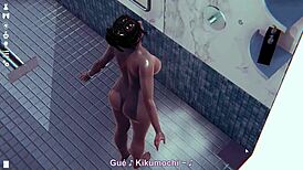Big tits in the shower – want to see this 3D hentai sex scene?