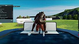 Blonde whore addicted to bbc deepthroats muscular black bull's big cock in interracial pussy pounding