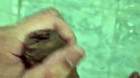 Exotic Brazilian twink plays with his cute young body in the shower