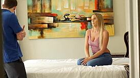 Hey, nanny, you gonna swallow or lose this job with that cock?