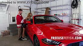 Tiny Girl Calmly Endures Friend's Intense Car Fucking!