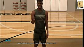 Gorgeous brunette Katie deepthroats a monster cock