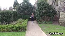 unfaithful british milf lady sonia unveils her big breasts