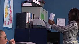 Interracial Sex Makes Ebony Hottie Happier Than Anything Else!