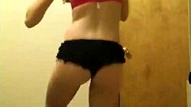 Awesome teen girl dancing striptease compilation