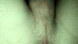 Mommy gives intense handjob to daddy's cock