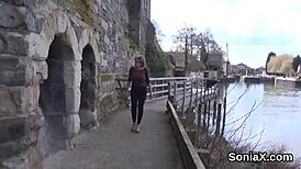 unfaithful british milf lady sonia unveils her big breasts