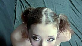 Curvy College Teen Kneels for Massive Facial After Sloppy Deepthroat. Cute Eye Contact!