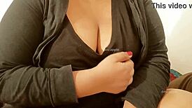 I can't believe this big tits girl is showin' her boobs to her brother like that!