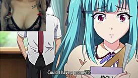 student fucks his teacher hard in the school classroom hentai style