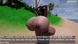 白人熟女在非洲和BBC做3D变态动作出轨