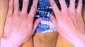 Student enjoys passionate night studying!