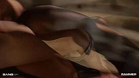 rammed hard - ebony teen cecilia lion banged doggystyle in heels 😍