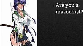 faygrey's busujima saeko trains new pet with joi and humiliation