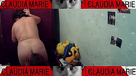 I licked her fat pussy while fucking her against the closet, dominating the curvy babe.