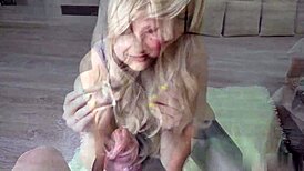 Watch This Sensual Blowjob Closeup With Cum Swallow Pov!