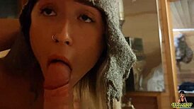 Young 18+ Bath Attendant Bent Over for Doggystyle Fucking