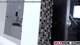 Sexy Stepmom And Her Little 18+ Helper Engage In Threesome With Cougar Milf Action