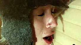 Young 18+ Bath Attendant Bent Over for Doggystyle Fucking