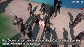 白人熟女在非洲和BBC做3D变态动作出轨