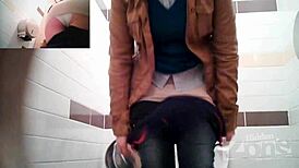 Hidden Cam Catches Girl with Big Fleshy Vagina