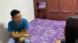 Stepsister rides cock until creampie