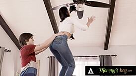 uh, stepmom sofie marie, he's beggin for that new car with anything