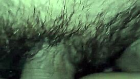Another Guy Bangs My Slutty Wife, Fills Her Hairy Pussy with Cum in Wild Threesome