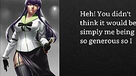 faygrey's busujima saeko trains new pet with joi and humiliation