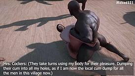 白人熟女在非洲和BBC做3D变态动作出轨