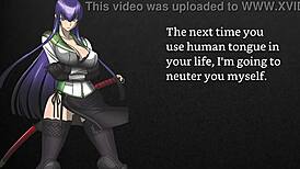 faygrey's busujima saeko trains new pet with joi and humiliation