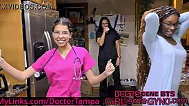 Nursing students get hands-on with patient exams under Doctor Tampa's watch. Hidden cameras catch it all at GirlsGoneGyno.com!