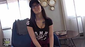 i filmed raw creampie with slim 18 year old with natural fluffy big tits and cute face - darsia 1