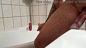 Gay Anal Dildo Pump Session