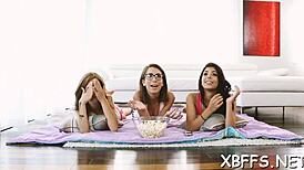 i’m with nasty teen bitches sharing one hard cock