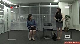 my japanese step mom takes me for a porn audtion on the sofa