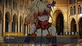 android girl in robolife2 hentai game uses sextoy for anal drill orgasm