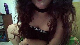 i'm touchin my pussy while watchin porn secretly, big tits bouncin