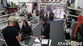 Amateur Babe Bent Over For Backroom Fucking And Blowjob