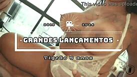 pocahontas carioca celebrates five years with threesome and facial