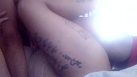 My neighbor says, Fuck me now, we're alone at my place with LustyLatinasex.