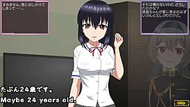 I watch the toyed girl in hentai groping her big tits