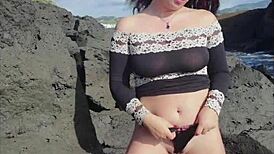 These sexy European girls piss on the street with tight pussies and curvy bodies!