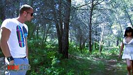 Spanish pornstar damaris outdoor fucking with leo galvez and cumshot