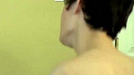 Two slim gay guys trade blowjobs and fuck intensely