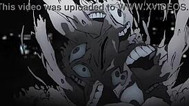 Itadori and Mahito in skyfall scene best quality