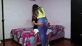 Let's fuck in the street, says the amateur couple