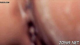 Young teen plays with dildo softly