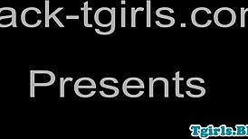 Black trans goddess undresses, teases with big tits and piercing