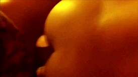 Tattooed guy fucks skinny girl's asshole close-up